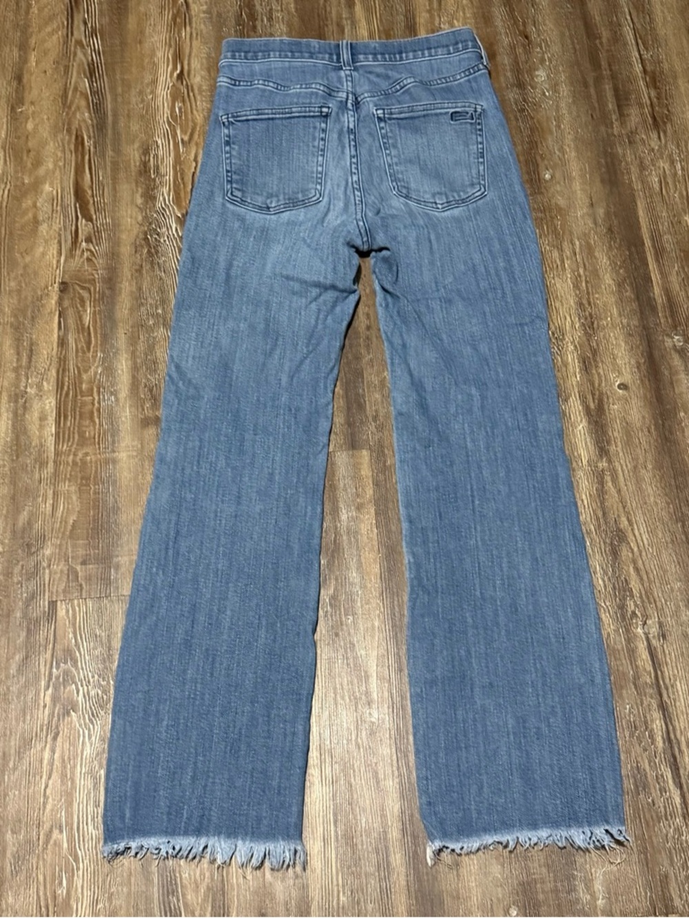 AYR The Pop Jeans Women's 26L High Rise Straight Leg Frayed Hem Designer Denim - Picture 6 of 6